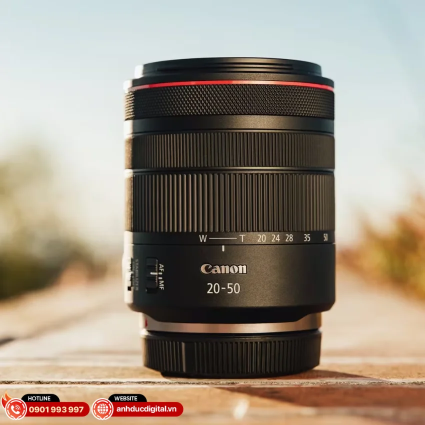 Canon RF 20-50mm f/4L IS USM PZ sở hữu dải tiêu cự 20–50mm
