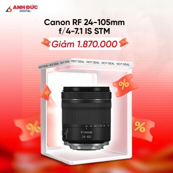 Ống kính Canon RF 24-105mm f/4-7.1 IS STM (Chính Hãng)
