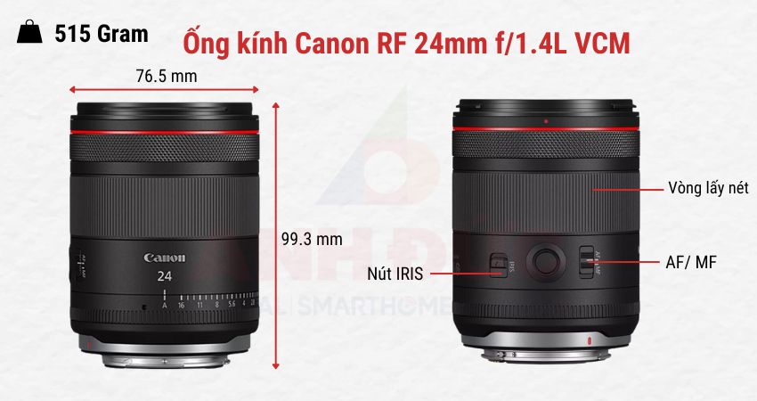 Ống kính Canon RF 24mm f1.4L VCM-11