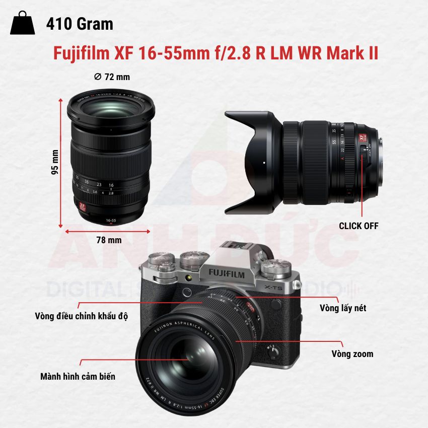 Fujifilm XF 16-55mm f2.8 R LM WR Mark II 1000