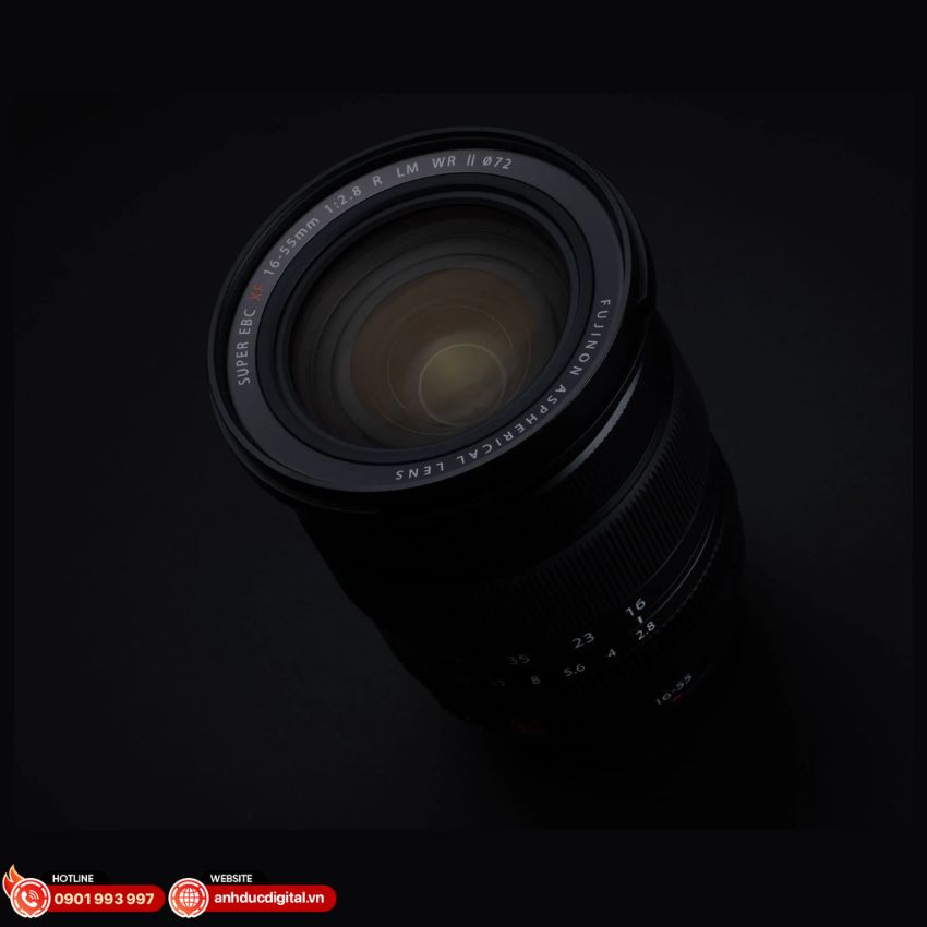 Ống kính Fujifilm XF 16-55mm F2.8 R LM WR II được trang bị 11 lá khẩu