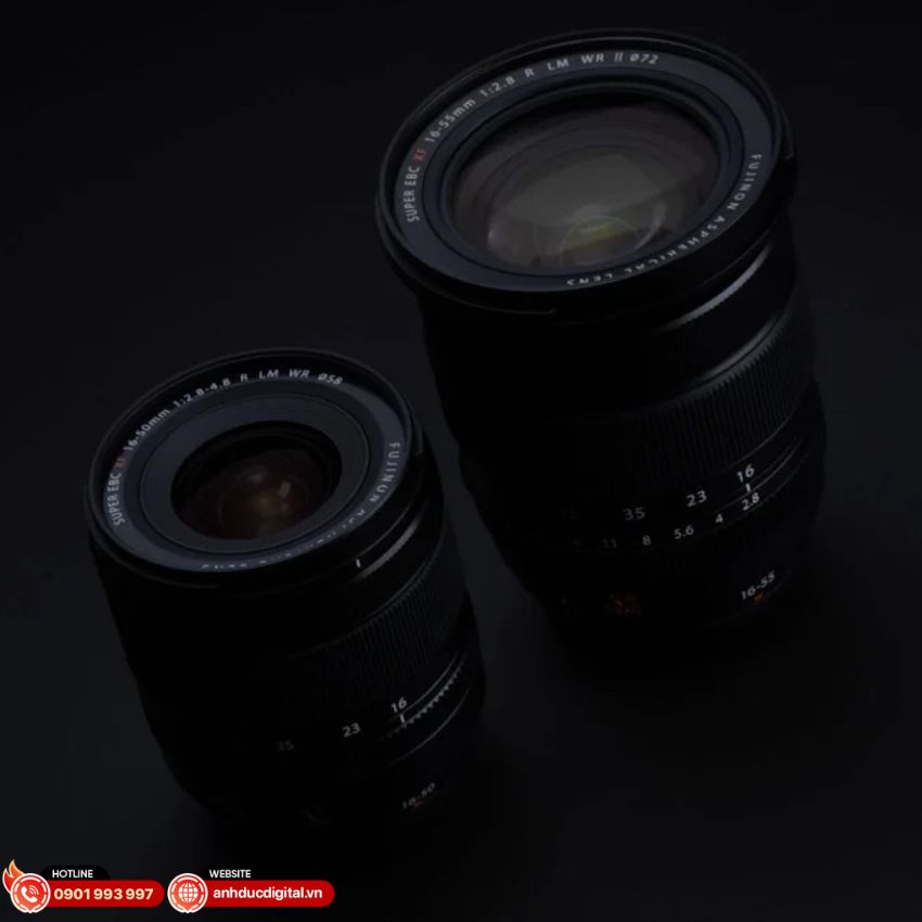 Fujifilm XF 16-55mm F2.8 R LM WR II được thiết kế nhỏ gọn và nhẹ hơn