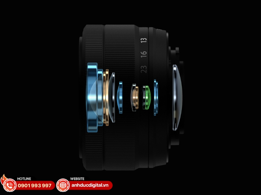 Ống kính Fujifilm XC 13-33mm F3.5-6.3 sở hữu cấu trúc 10 thấu kính trong 9 nhóm