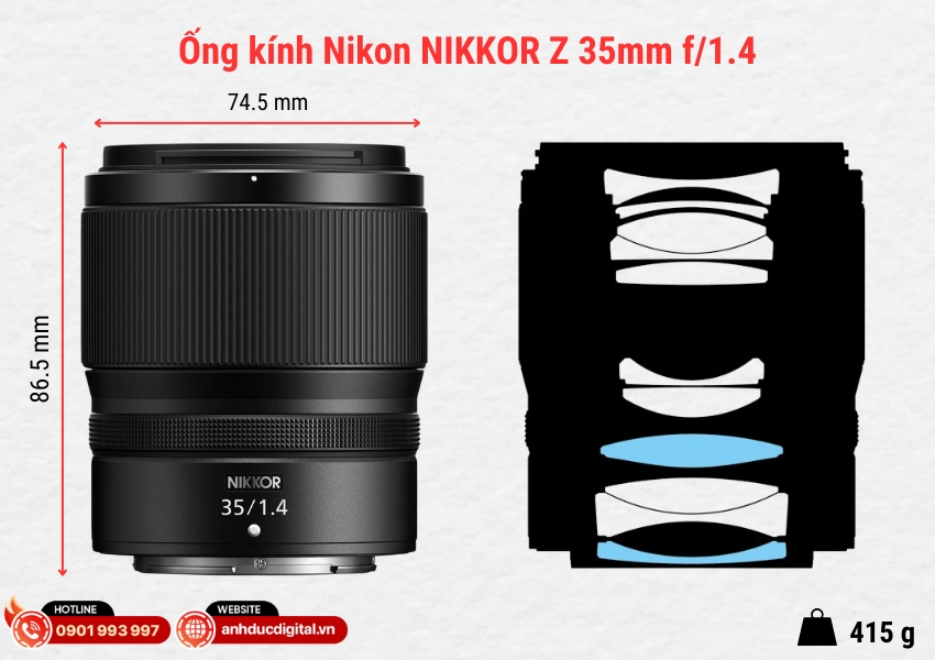 Ống kính NIKKOR Z 35mm f/1.4