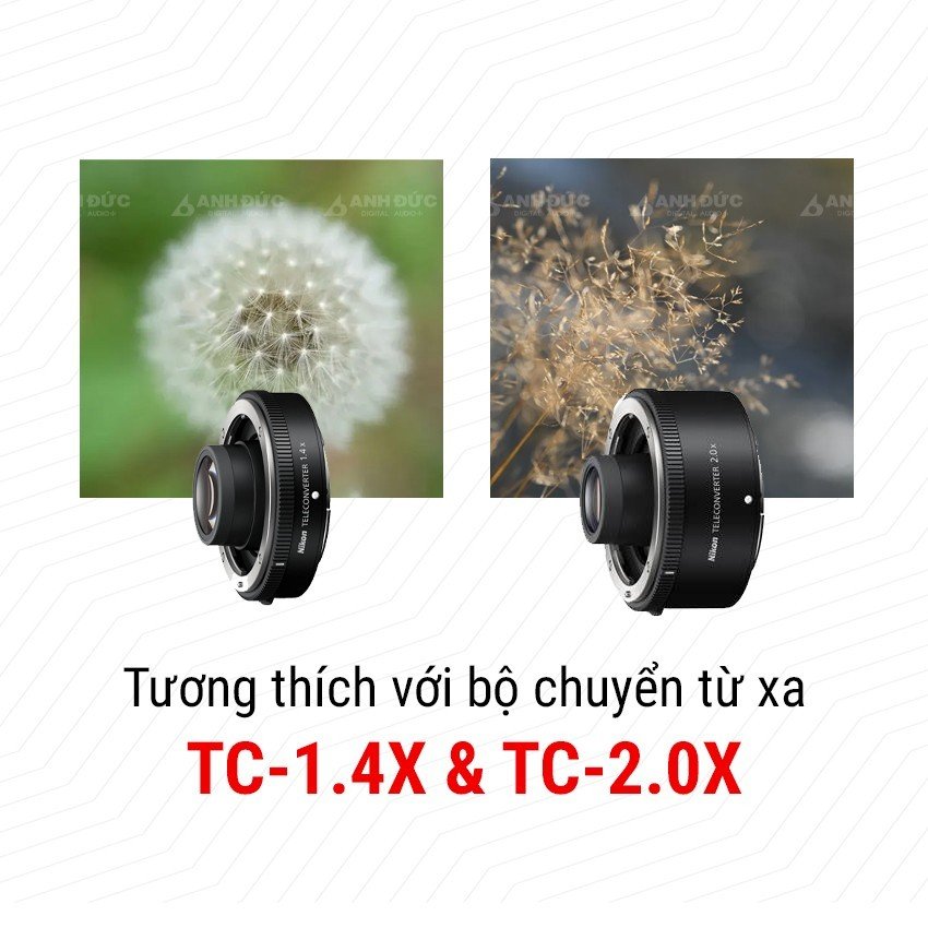 Nikon Nikkor Z 70-180mm - Tương thích bộ chuyển đổi