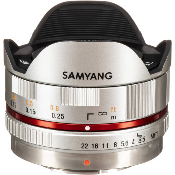 Ống kính Samyang 7.5mm f/3.5 UMC Fisheye for MFT | Silver (Chính hãng)