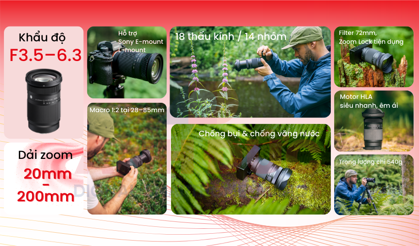 Sigma 20-200mm F3.5-6.3 DG Contemporary chính hãng