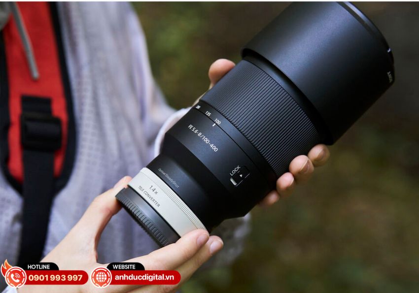 Ống k&iacute;nh Sony FE 100-400mm f/5.6-8 OSS sở hữu dải ti&ecirc;u cự 100-400mm