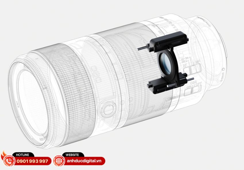 Hai động cơ tuyến t&iacute;nh gi&uacute;p hệ thống lấy n&eacute;t tự động tr&ecirc;n ống k&iacute;nh Sony FE 100-400mm f/5.6-8 OSS hoạt động nhanh v&agrave; ch&iacute;nh x&aacute;c