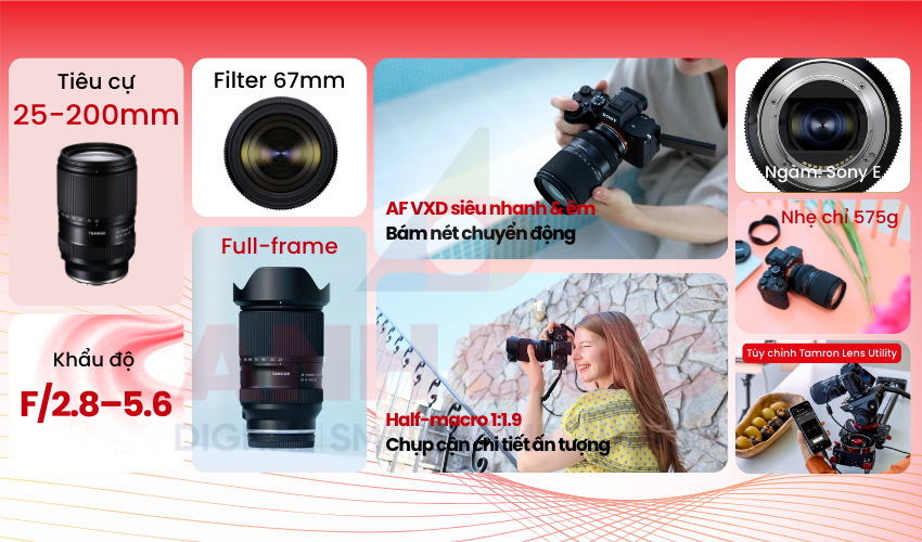 Tamron 25-200mm F/2.8-5.6 Di III VXD G2