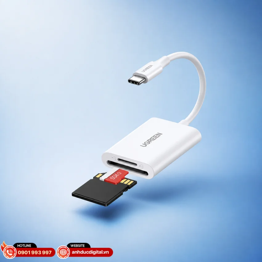Ugreen 35506 c&oacute; thiết kế nhỏ gọn, dễ d&agrave;ng mang theo trong t&uacute;i hoặc balo