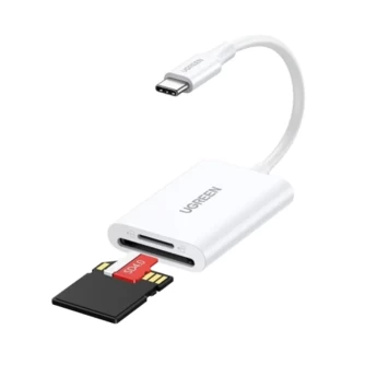 Đầu đọc thẻ SD/TF USB 3.0 chuẩn Type-C Ugreen 35506 (Chính hãng)