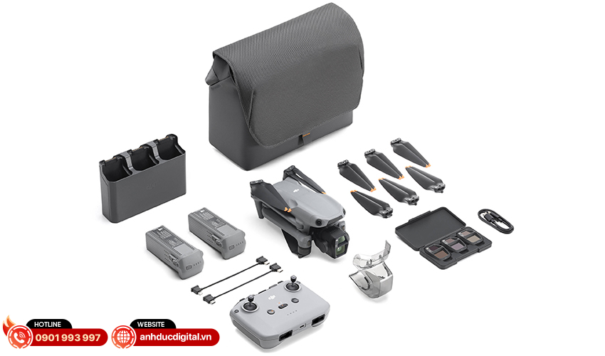 Flycam DJI Air 3S Fly More Combo with DJI RC-N3 27