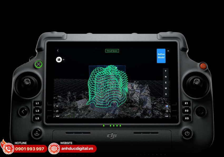 Matrice 4E hỗ trợ Chụp ảnh 3D th&ocirc;ng minh ngay tr&ecirc;n bộ điều khiển từ xa