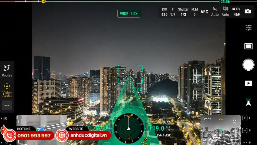 DJI Matrice 4T sử dụng hệ thống truyền dẫn O4 Enterprise, hỗ trợ truyền h&igrave;nh ảnh ổn định trong qu&aacute; tr&igrave;nh vận h&agrave;nh