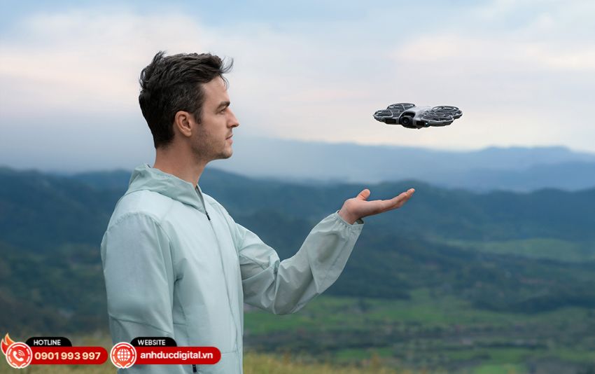 dji neo 2 cất hạ cánh bằng tay