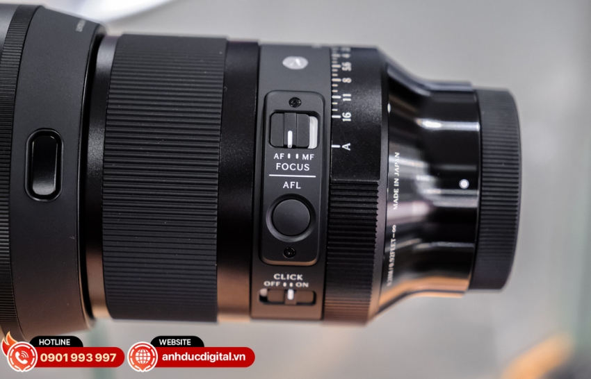 Ống kính Sigma 35mm F1.2 DG II Art được trang bị nút AFL