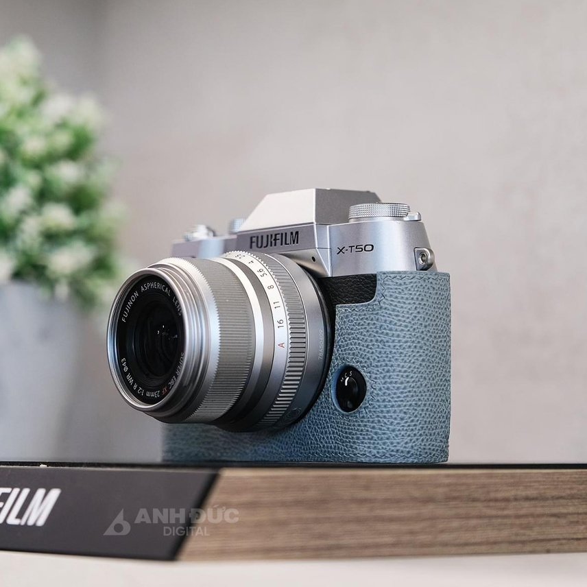 Camera leather case + straps customs X-T50 6