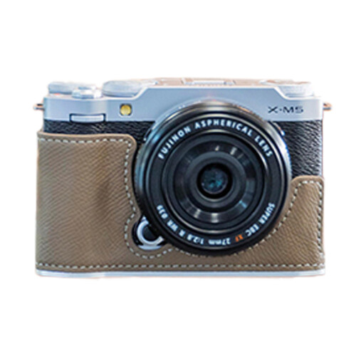 Half Case + Strap Fuji X-M5 | Caramel (Chính hãng)