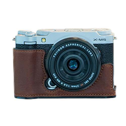 Half Case + Strap Fuji X-M5 | Dark Brown (Chính hãng)