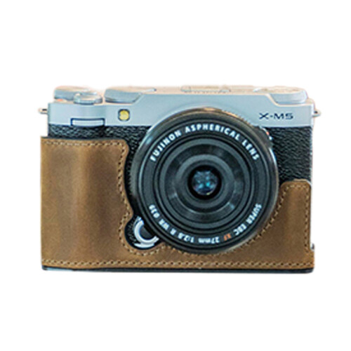 Half Case + Strap Fuji X-M5 | Camel Brown (Chính hãng)