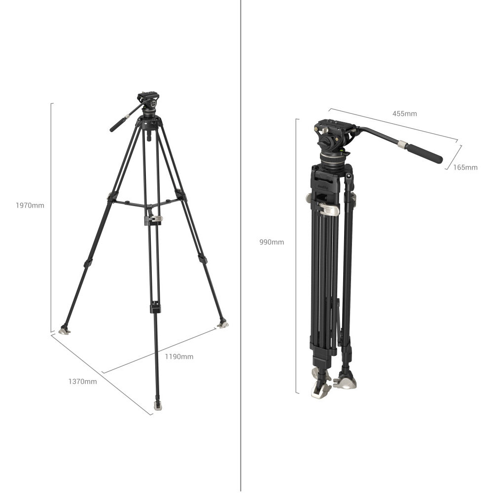 Chân máy SmallRig FreeBlazer Heavy-Duty Carbon Fiber Tripod Kit 3989 02