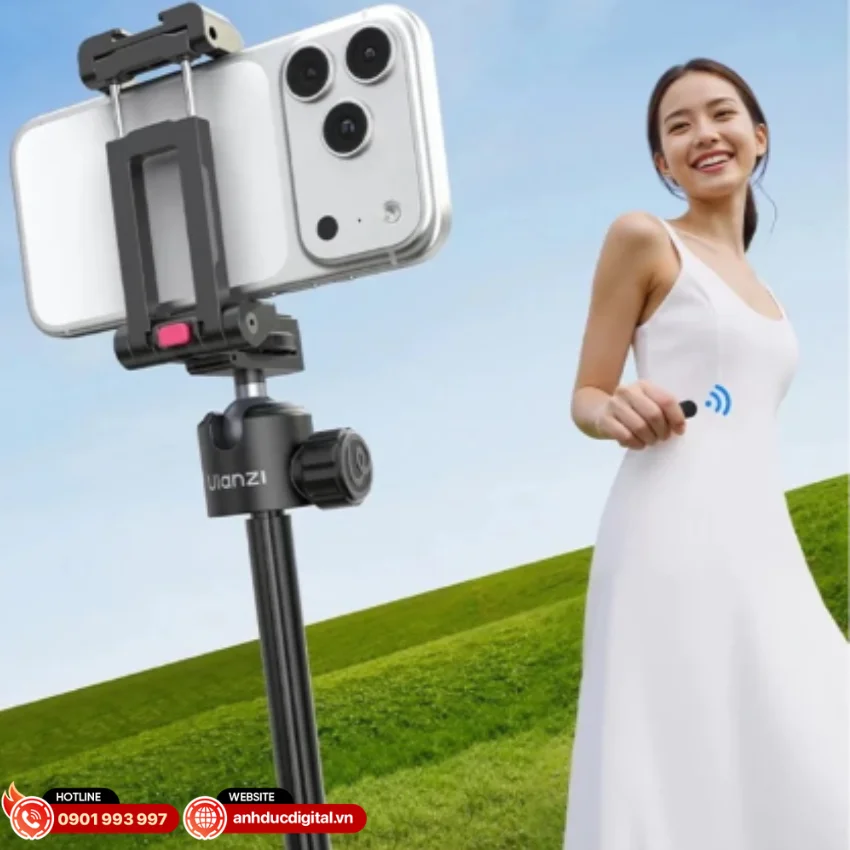 Ulanzi MT44 B đi k&egrave;m remote Bluetooth hỗ trợ điều khiển chụp ảnh từ xa