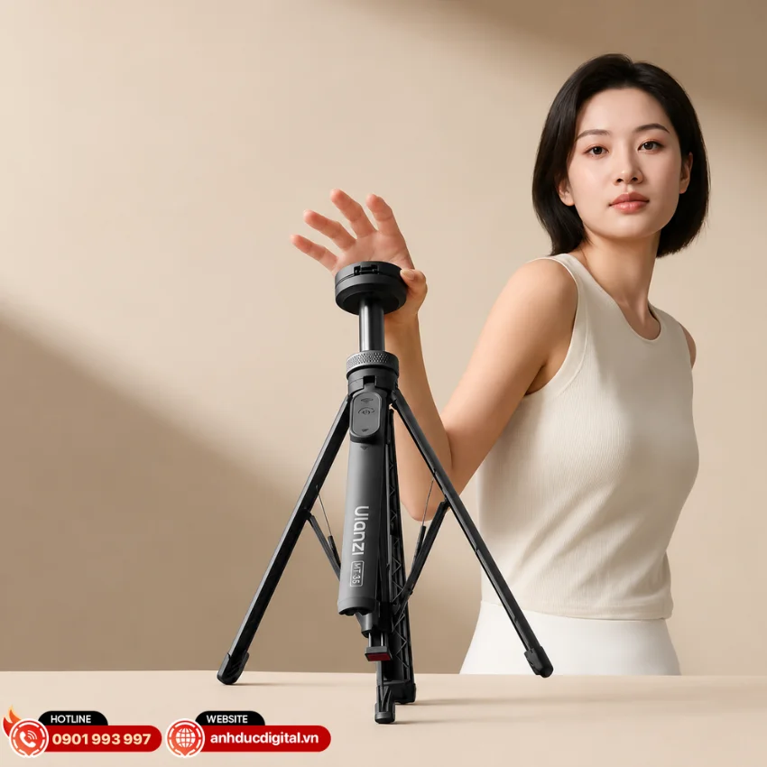 Ulanzi MT-85 được trang bị cơ chế Auto Open th&ocirc;ng minh