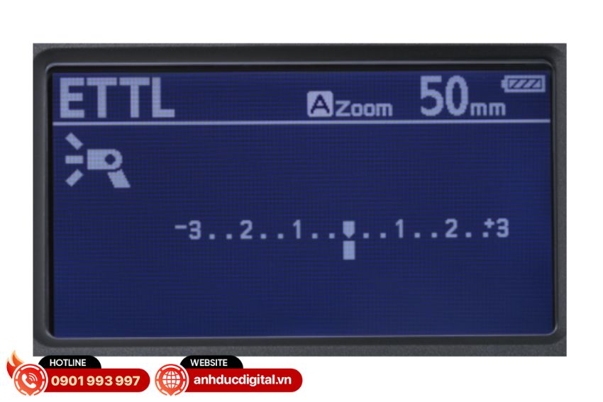 Đèn flash canon speedlite el-5 trang bị màn hình LCD trực quan