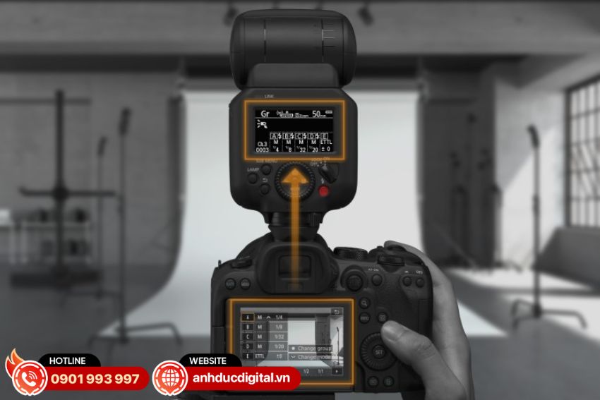 tính năng "Quick Flash Group Control" của Speedlite EL-5