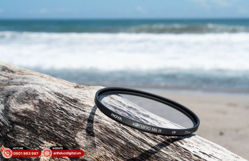 Kính quang học UV Cut gia cường trên filter HOYA HD nano Mk II UV