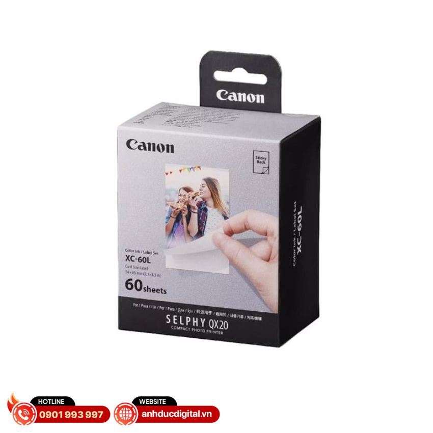 Giấy và mực in ảnh Canon XC-60L chính hãng