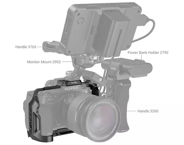 SmallRig Cage for Fujifilm X-H2S 3934 5