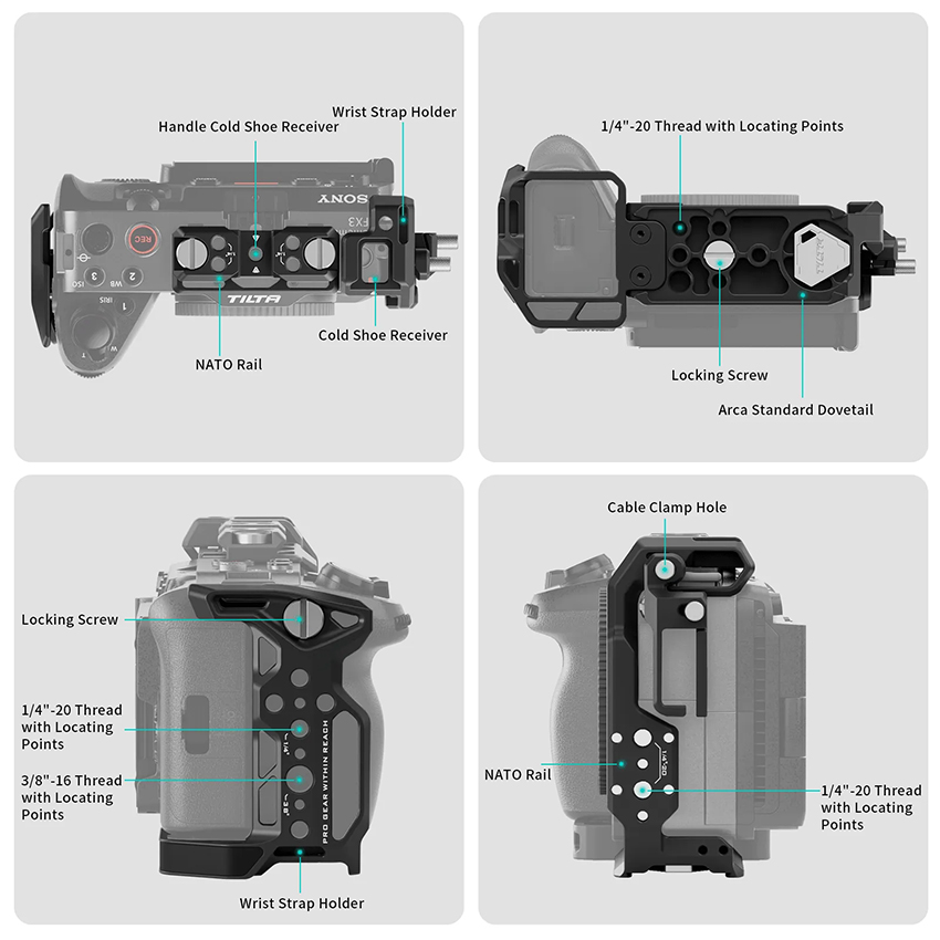Tilta Full Camera Cage for Sony FX3FX30 V2 Black 05