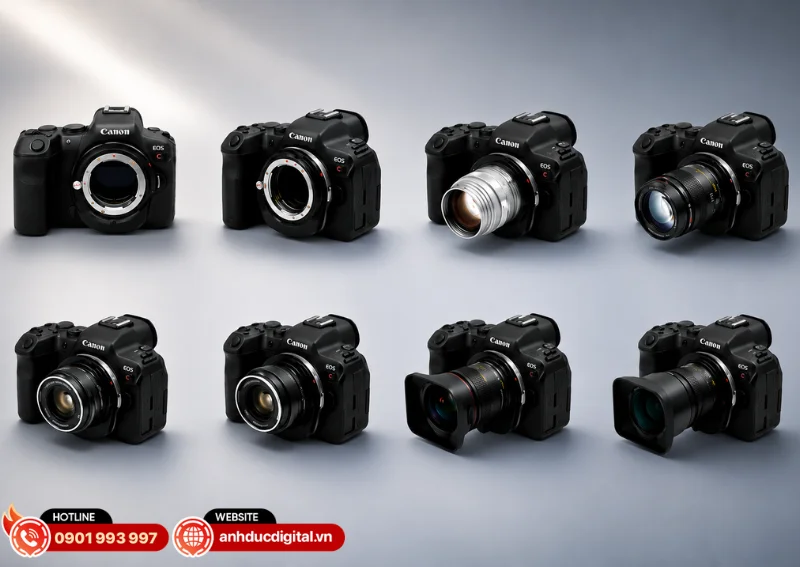 Megadap M2RF &ndash; Adapter Autofocus Leica M sang Canon RF gi&uacute;p kết nối ống k&iacute;nh Leica M lấy n&eacute;t tay với m&aacute;y ảnh Canon RF
