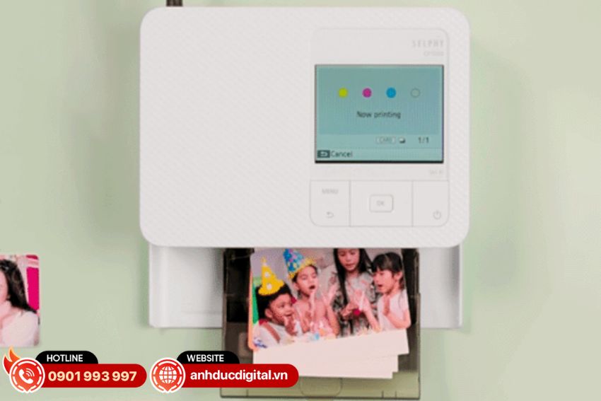 Máy in nhiệt Canon CP1500 dễ dàng mang theo
