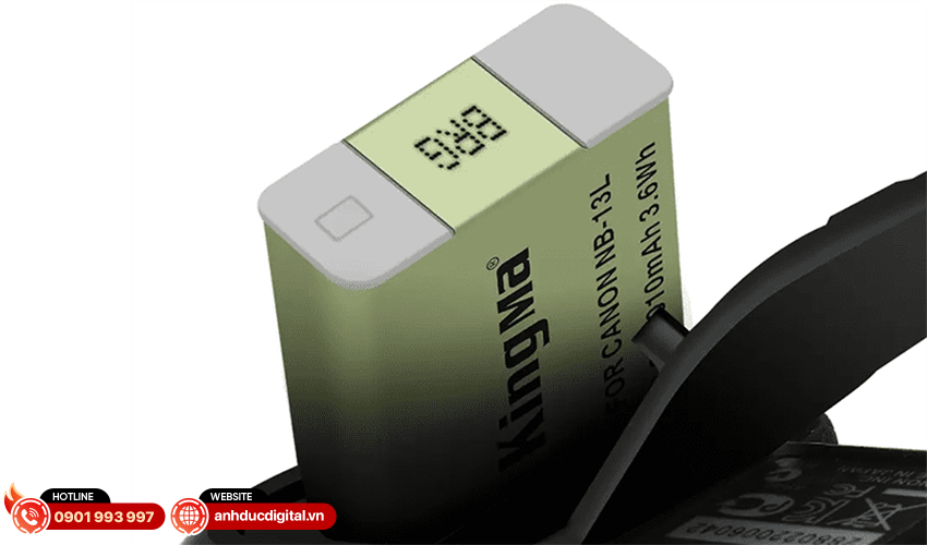 Bộ 2 pin + 1 sạc Kingma cho Canon NB 13L 2