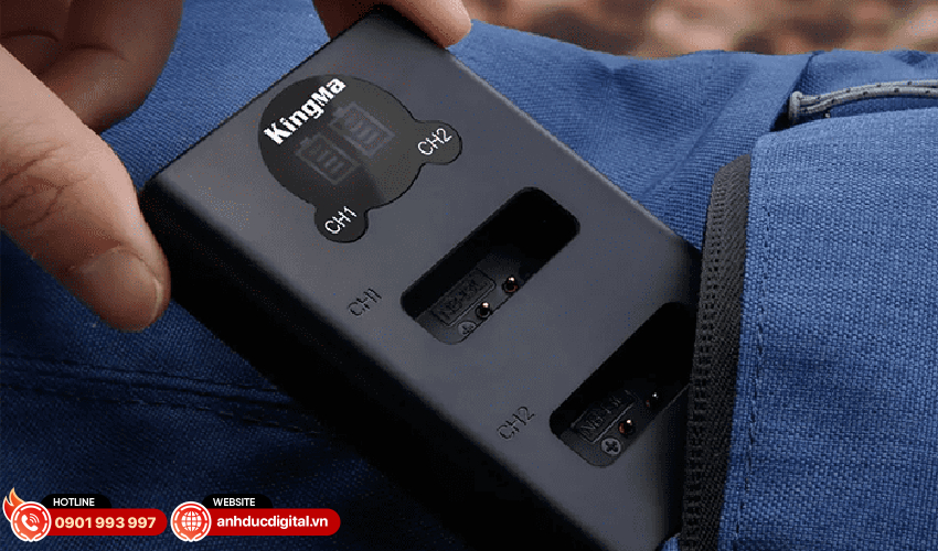 Bộ 2 pin + 1 sạc Kingma cho Canon NB 13L 4