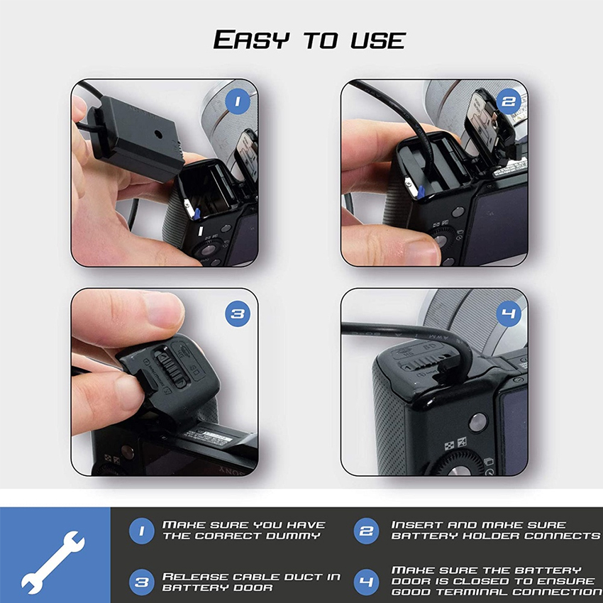 Pin ảo Dummy Kingma NP-FW50 Type C 05