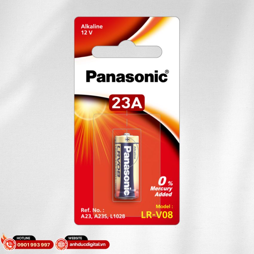 Pin Panasonic LRV08 23A 12V có tuổi thọ dài hơn nhiều loại pin thông thường