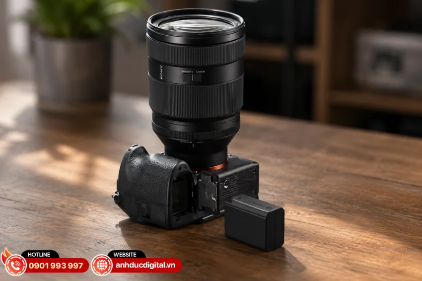Sony NP-SA100 được thiết kế để tương thích tối ưu với Sony A7R VI