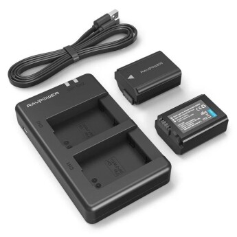 Bộ sạc đôi Ravpower kèm 2 pin Sony NP - FW50 (Chính hãng)