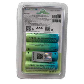 Pin AA NiMH 1.2V Ravpower RP-BC1006 2500mAh (Chính hãng)