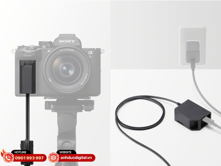 Sony DC-C2 được trang bị lỗ v&iacute;t v&agrave; v&ograve;ng neo nhằm tăng độ chắc chắn cho kết nối USB-C