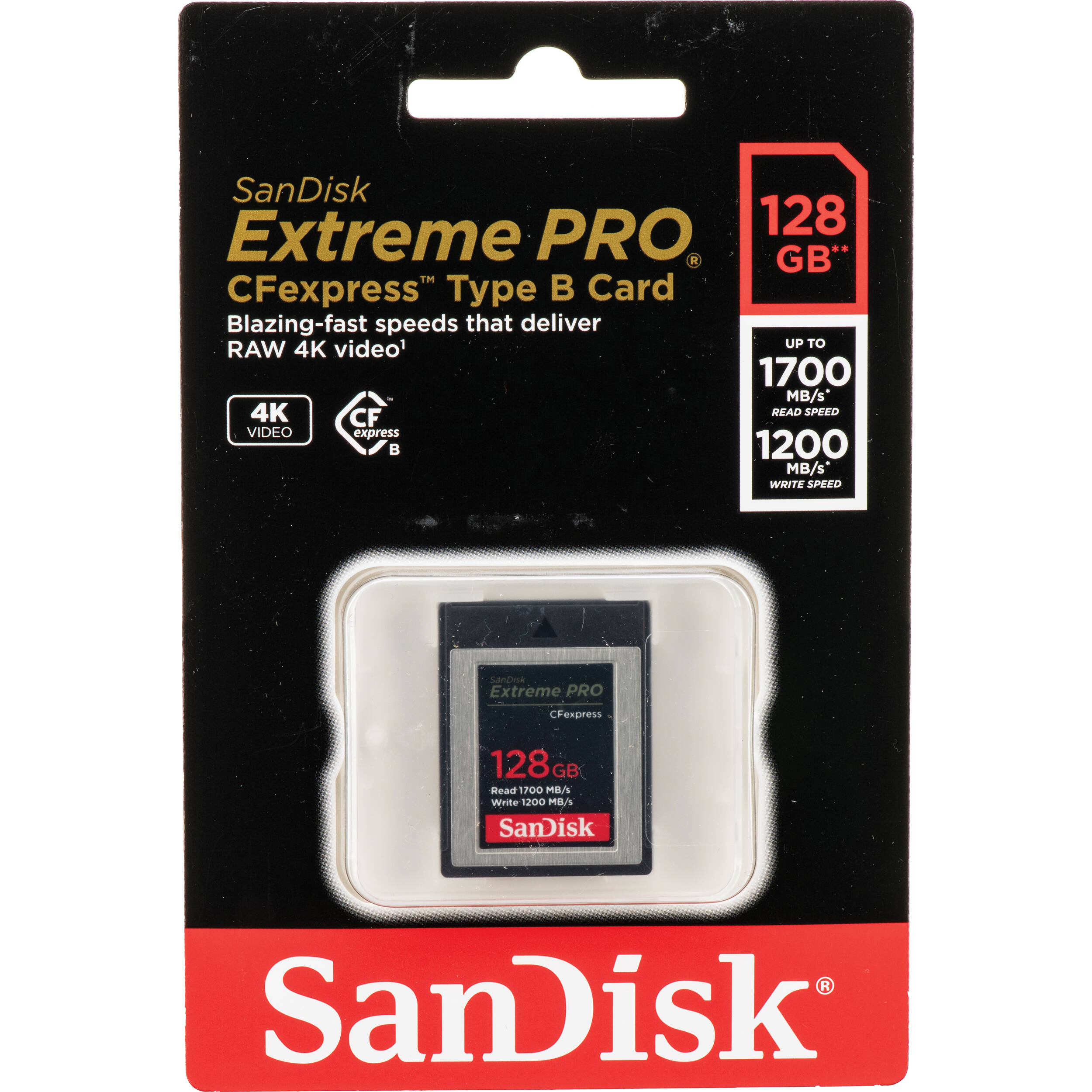 Thẻ nhớ CFexpress SanDisk 128GB 1500 MBs Extreme Pro Type B (Chính hãng) 02