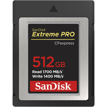 Thẻ nhớ CFexpress SanDisk 512GB 1700MB/s Extreme Pro Type B (Chính hãng)