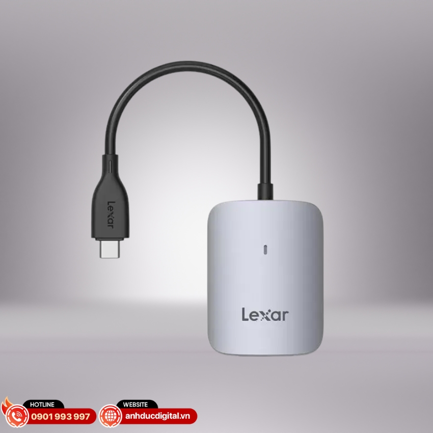 đầu đọc thẻ Lexar CFexpress Type A USB-C Reader thiết kế bền bỉ, tản nhiệt