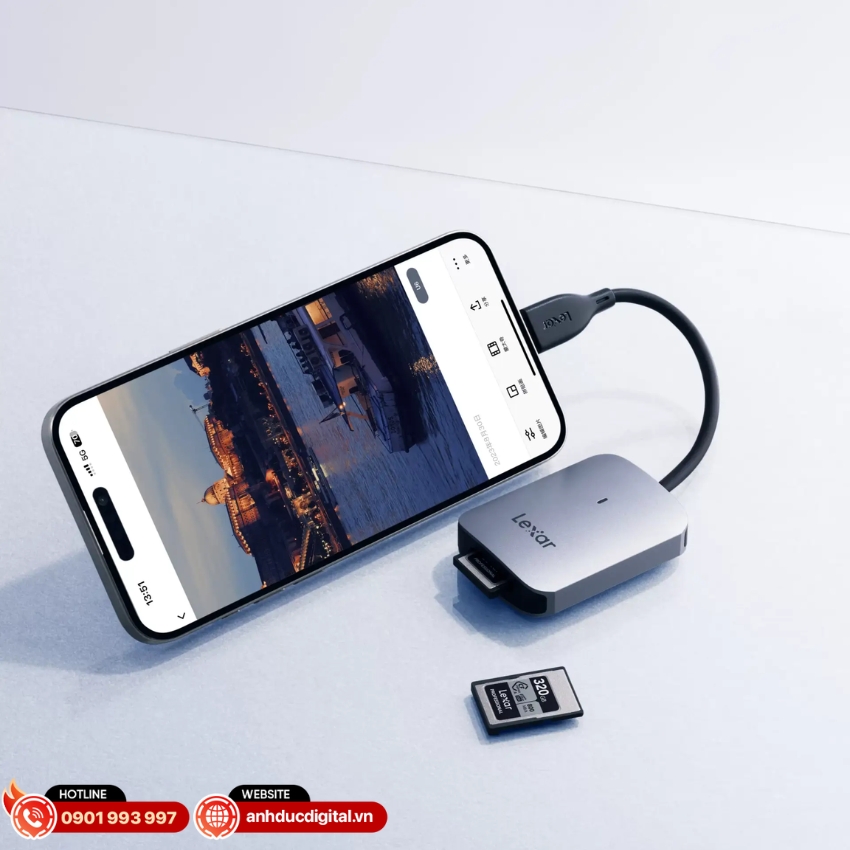 Lexar CFexpress Type A USB-C Reader tương thích rộng
