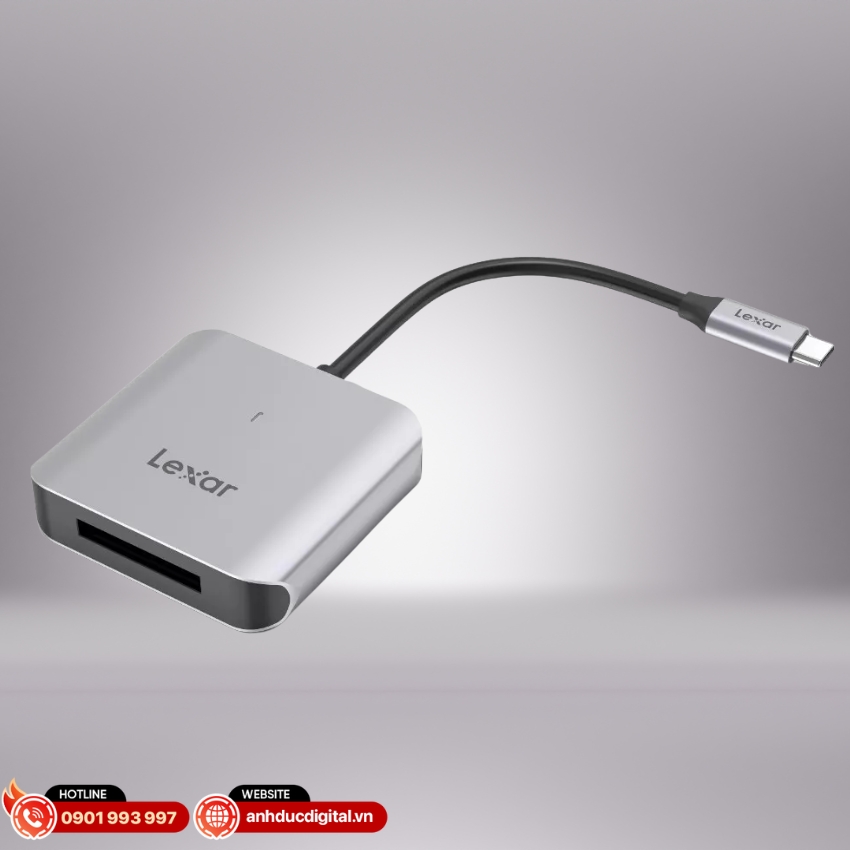 Lexar CFexpress Type B USB-C Reader RW510 trọng lượng nhẹ, dễ dàng mang theo