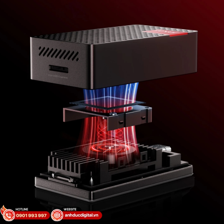 Đầu đọc thẻ Lexar microSDXC Express Card Reader được tích hợp quạt tản nhiệt